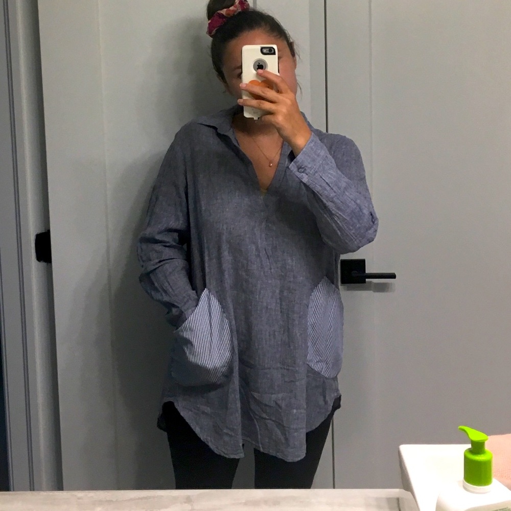 Chambray For Cynthia Top